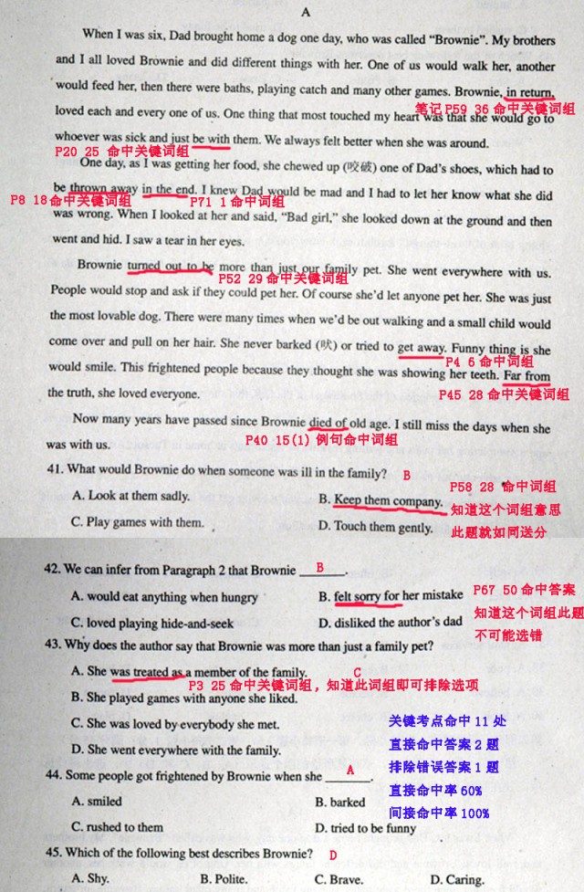 廖唯伟高考英语状元笔记2011年全国高考英语新课标2卷高考真题考点命中率分析报告 06
